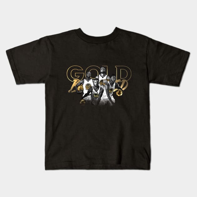 Gold Blooded GSW Kids T-Shirt by awangwidyatama